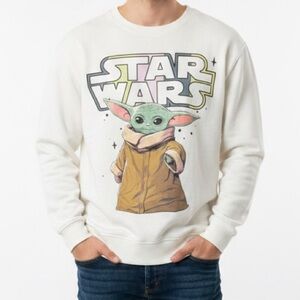 Star Wars sweater- White and Brown with Green